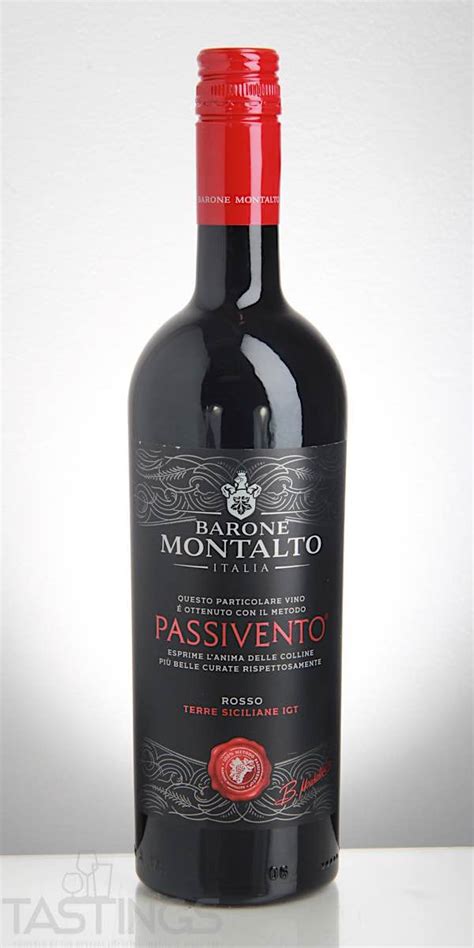 Barone Montalto Rosso Passivento Terra Siciliane Igt Italy Wine