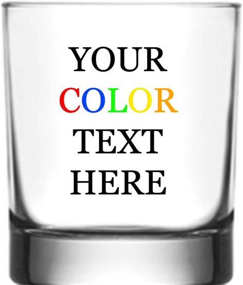 Custom Color Printed 9 oz Scotch Glass - Add Your Text or Logo – Hat Shark