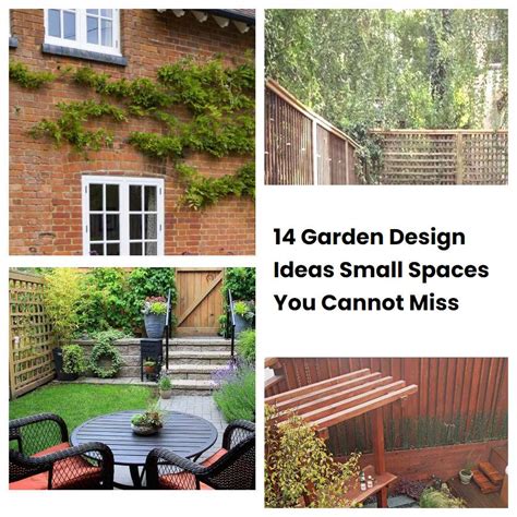 14 Garden Design Ideas Small Spaces You Cannot Miss | SharonSable