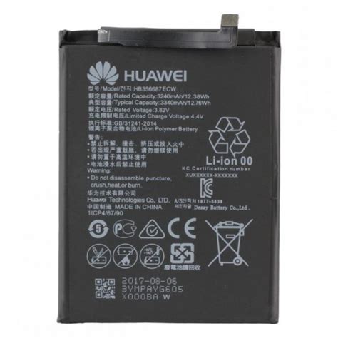 Huawei Akku HB356687ECW Bulk Mate 10 Lite P Smart P30 Lite Nova