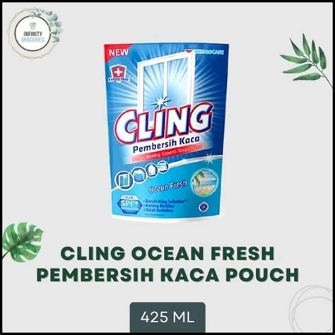 Jual Cling Ocean Fresh Pembersih Kaca Pouch Ml Murah Shopee