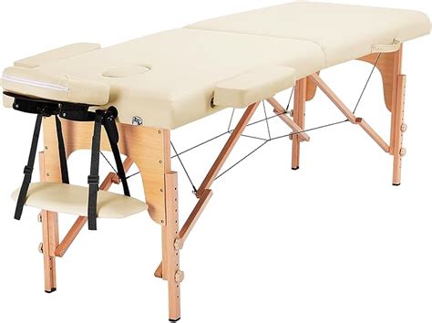 Yaheetech Table De Massage Portable Pliable à 2 Zones Charge 250 Kg En