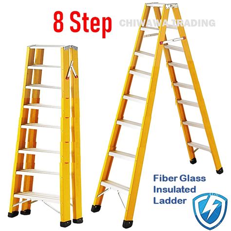 Ld Steps Heavy Duty Foldable Fiberglass Double Sided