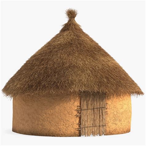 African Round Clay House Fur D Model Max Free D