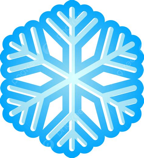 Clipart De Floco De Neve Azul Congelado De Inverno PNG Clipart De