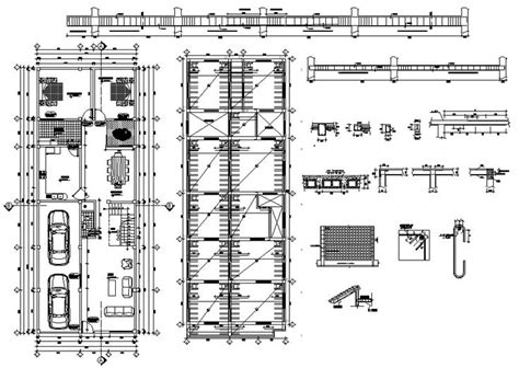 Construction House Plan AutoCAD File | Home construction, House plans ...