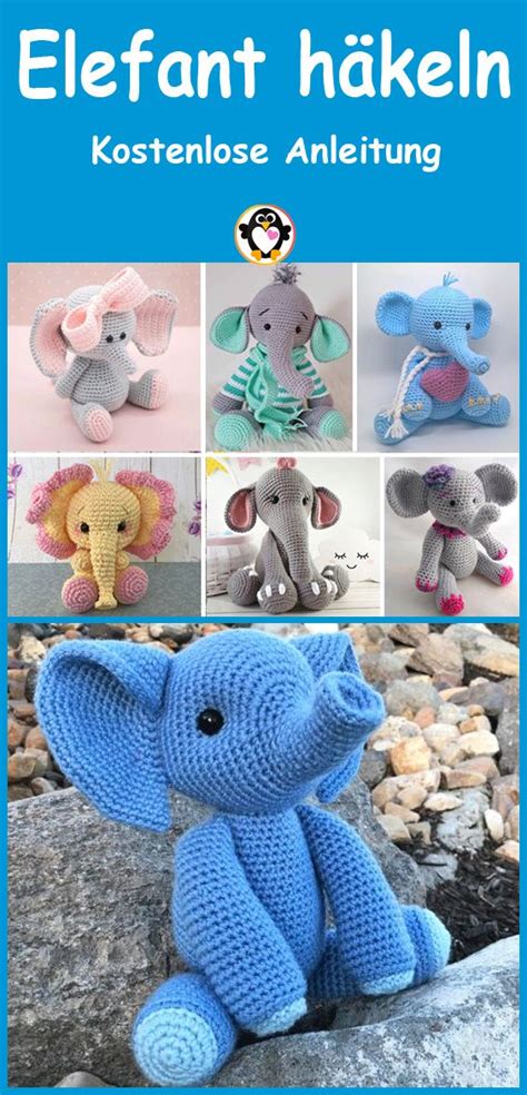 Amigurumi Elefant häkeln Einfache und kostenlose Anleitung Häkeln