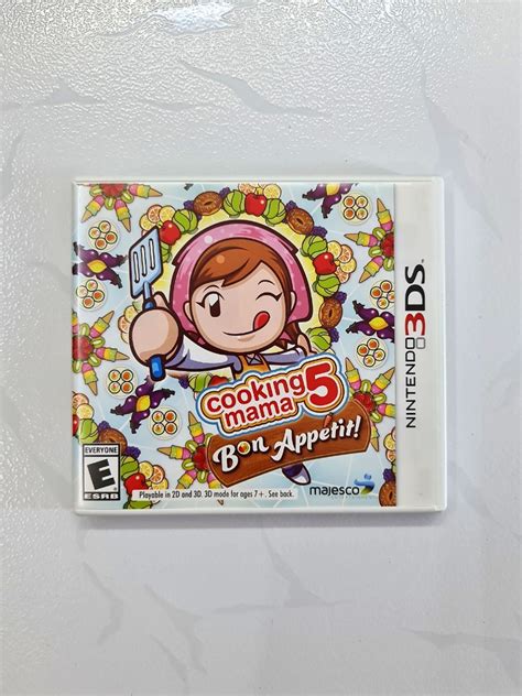 Video Game For Nintendo 3ds Cooking Mama 5 Bon Appetit Used