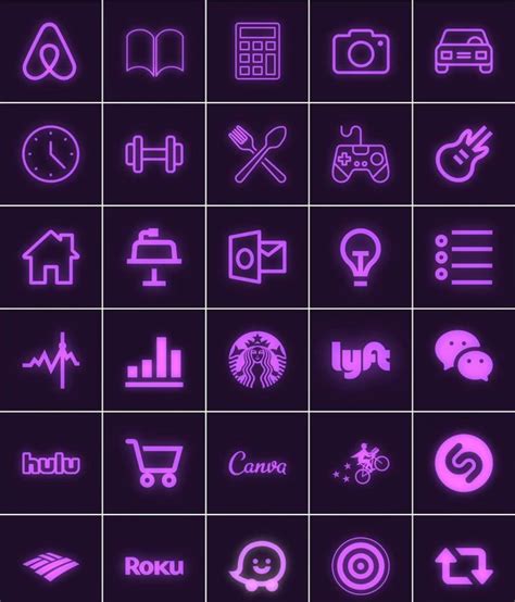 Purple App Icons Aesthetic