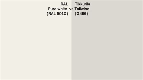 Ral Pure White Ral Vs Tikkurila Tailwind G Side By Side