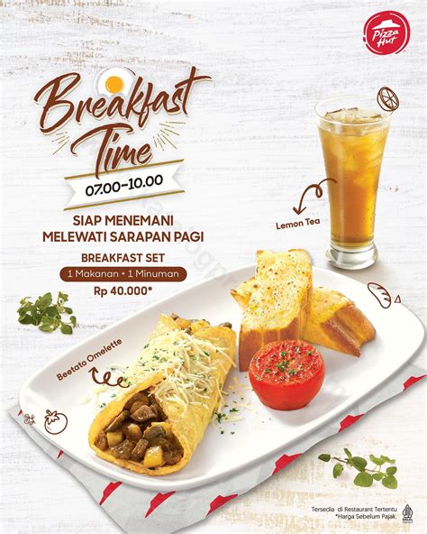 Promo Pizza Hut Breakfast Set Makanan Minuman Hanya Rp