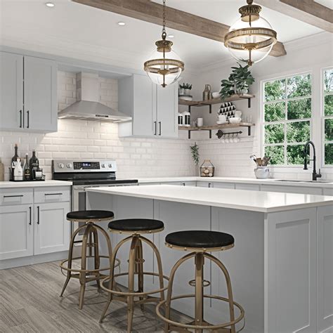 Buy Luxor Misty Grey Kitchen Cabinets Cabinetselect