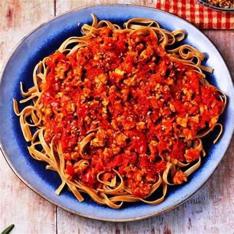 Instant Pot mushroom Bolognese - Vegan with Gusto