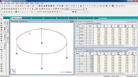 Staad Pro Tutorials Analysis Design Of Rcc Circular Beam Day