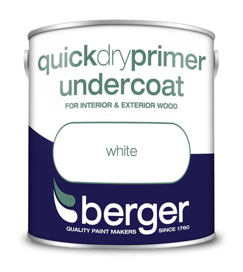 Berger Quick Dry Primer Undercoat For Interior And Exterior Wood Headcornhardware