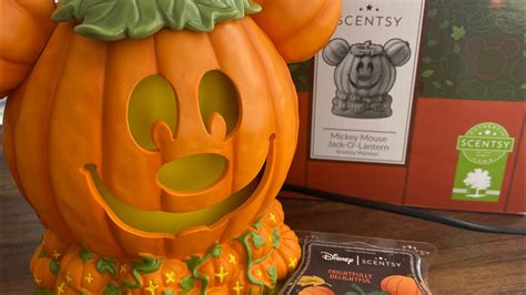 Scentsy Mickey Mouse Jack O Lantern Warmer Unboxing Plus First Sniffs