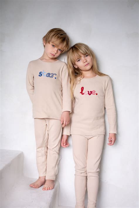 Braided Waffle Love Loungewear Set Girl — Noggiwear