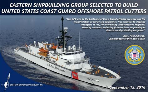 DHS, USCG Extend Contract Relief ESG For OPC