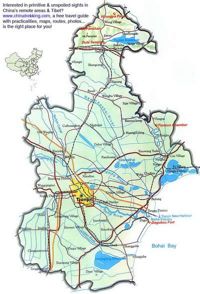 Tianjin City Travel Map - China Trekking Guide, Route, Map, Photo