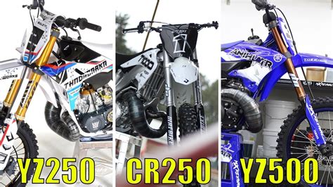 YZ500 Vs CR250 Vs YZ250 WHO WINS YZ500 GIVEAWAY My Last Three