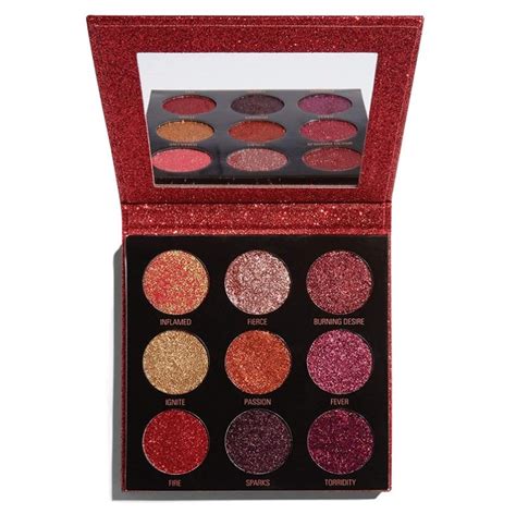 Makeup Revolution Pressed Glitter Palette Hot Pursuit Berry Cosmetics