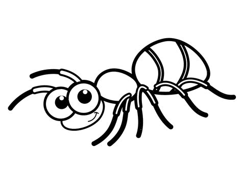 Brown ant coloring page - free and printable
