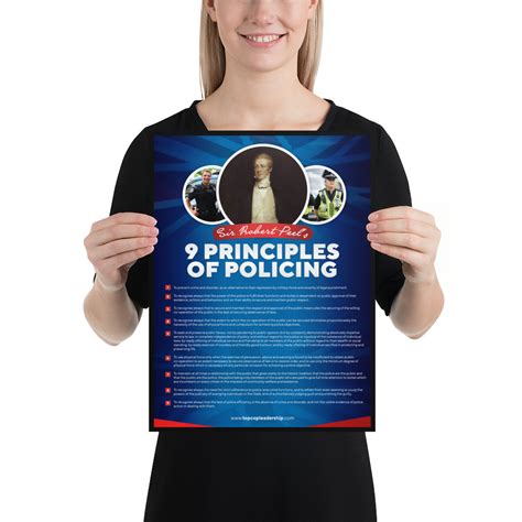 Sir Robert Peel S 9 Principles Of Policing Modern Poster