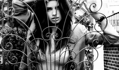 Wallpaper X Px Adriana Lima Brunette Model Monochrome