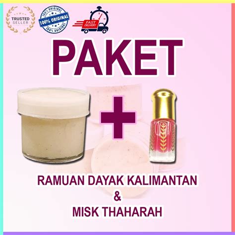 Jual Paket Cream Ramuan Dayak Kalimantan Misk Thaharah 3ml Shopee