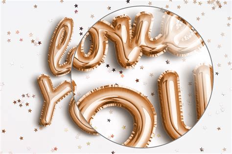 Foil Balloon Text Effect By Evlogiev Creative Products Thehungryjpeg