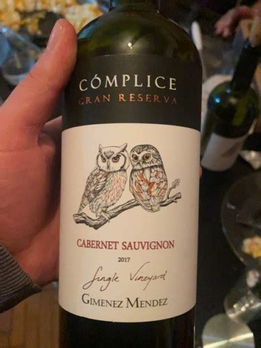 Gimenez Mendez Cómplice Gran Reserva Single Vineyard Cabernet Sauvignon