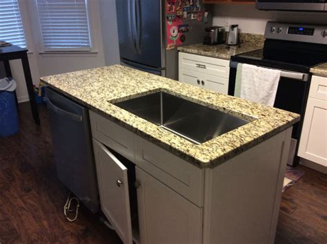 Project Profile Dallas White Granite Kitchen Countertops And Island In