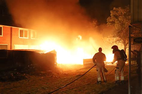 Schutting In Brand In Tuin Groen Van Prinstererstraat Hoogezand Nl