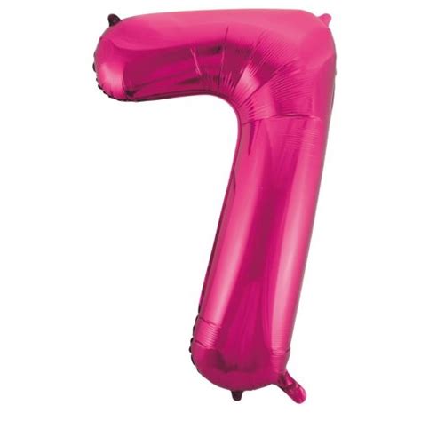 Large Number Balloon Megaloon Hot Pink 7 We Like To Party