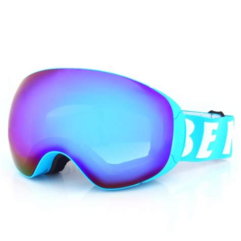 Ski Goggles Double Layers Uv400 Anti Fog Big Ski Mask Glasses Skiing