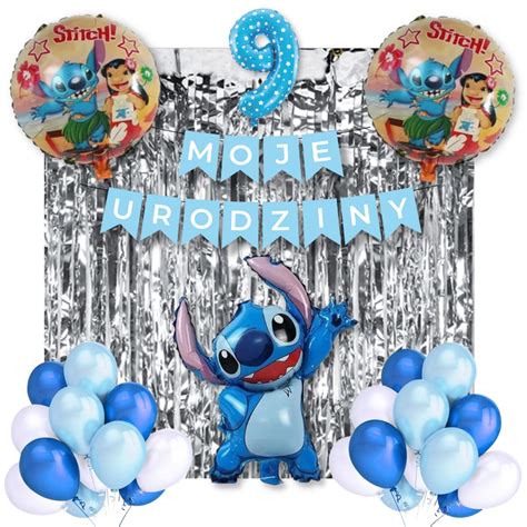 Zestaw Balony Lilo Stitch Urodziny Dekoracje Allegro Pl