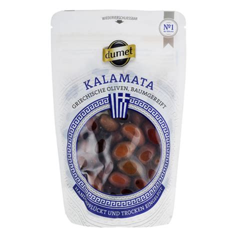 Dumet Kalamata Oliven Naturgereift Mit Stein 200g Feinkost Dittmann