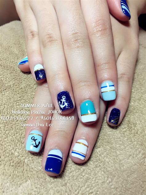 Pin By Lee Samantha On Gel And Classic Mani Pedi Nail Design Hand Painted Nail Designs Mani