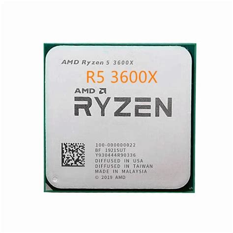 AMD Ryzen 3rd Gen RYZEN 3600X Matisse Zen 2 6 Core GHz GHz Max Boost