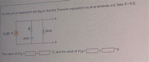 Solved For The Circuit Depicted In The Figure Find The Chegg