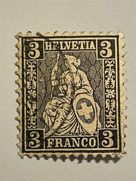 Sitzende Helvetia 1862 Nr 29 Gestempelt Kaufen Auf Ricardo