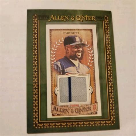 2024 Topps Allen Ginter Kirby Puckett Mini Framed Relic Jersey