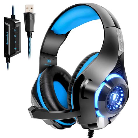 Beexcellent USB Gaming Headset for PC,7.1 Surround Sound PC Headset ...