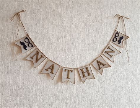 Personalized Name Banner Custom Name Sign Last Name Banner Etsy