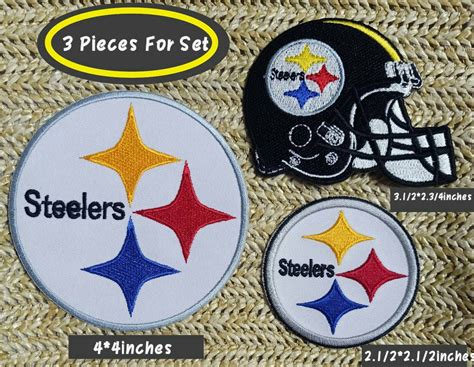 Pittsburgh Steelers 3pieces For Set Logos Patches For Iron On Etsy