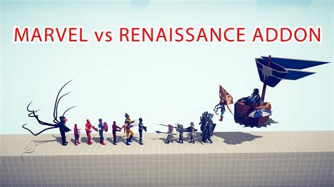 Marvel Team Vs Renaissance Addon Team Totally Accurate Battle