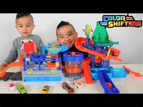 Mega Car Wash Hot Wheels Color Shifters Color Splash Science Lab Playset Ckn Toys Youtube