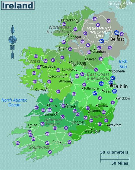 Irish Vacations | Ireland Vacations: Ireland Map