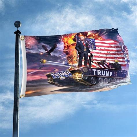 Hot Donald Trump on Tank 3x5 Flag – Donald Trump Store USA