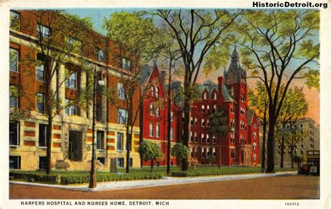 Harper Hospital (old) | Postcards — Historic Detroit